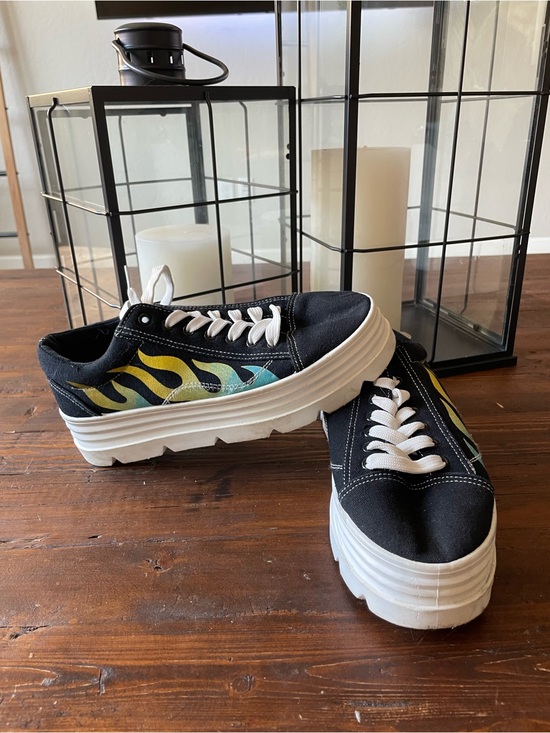 Koi Footwear Shoes - Black Canvas Sneakers by Koi Footwear with White Laces